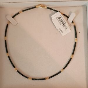 LAGOS Black and Gold Beaded Necklace